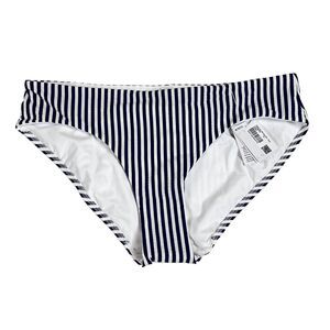 Lululemon  Seersucker High Waist Swim Bottom Stripe White Blue XL NWT